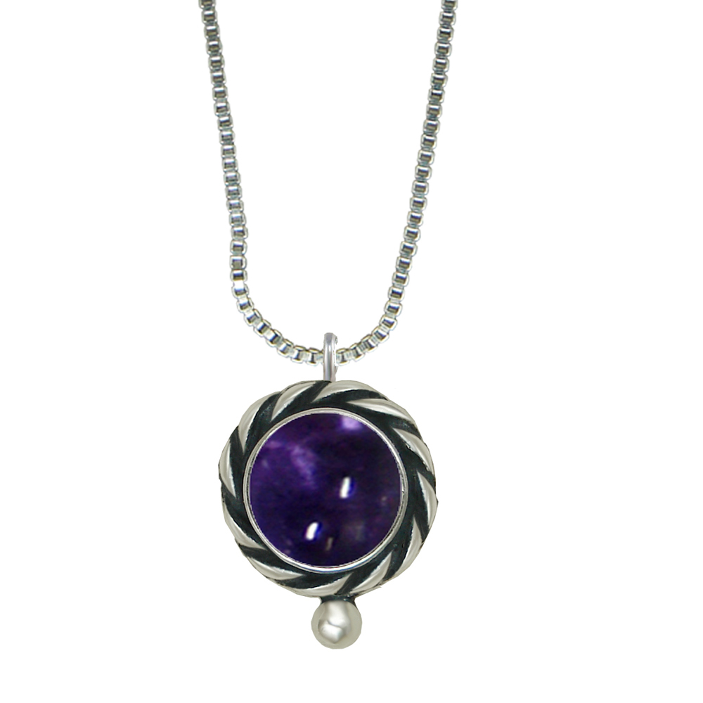 Sterling Silver Little Iolite Pendant Necklace